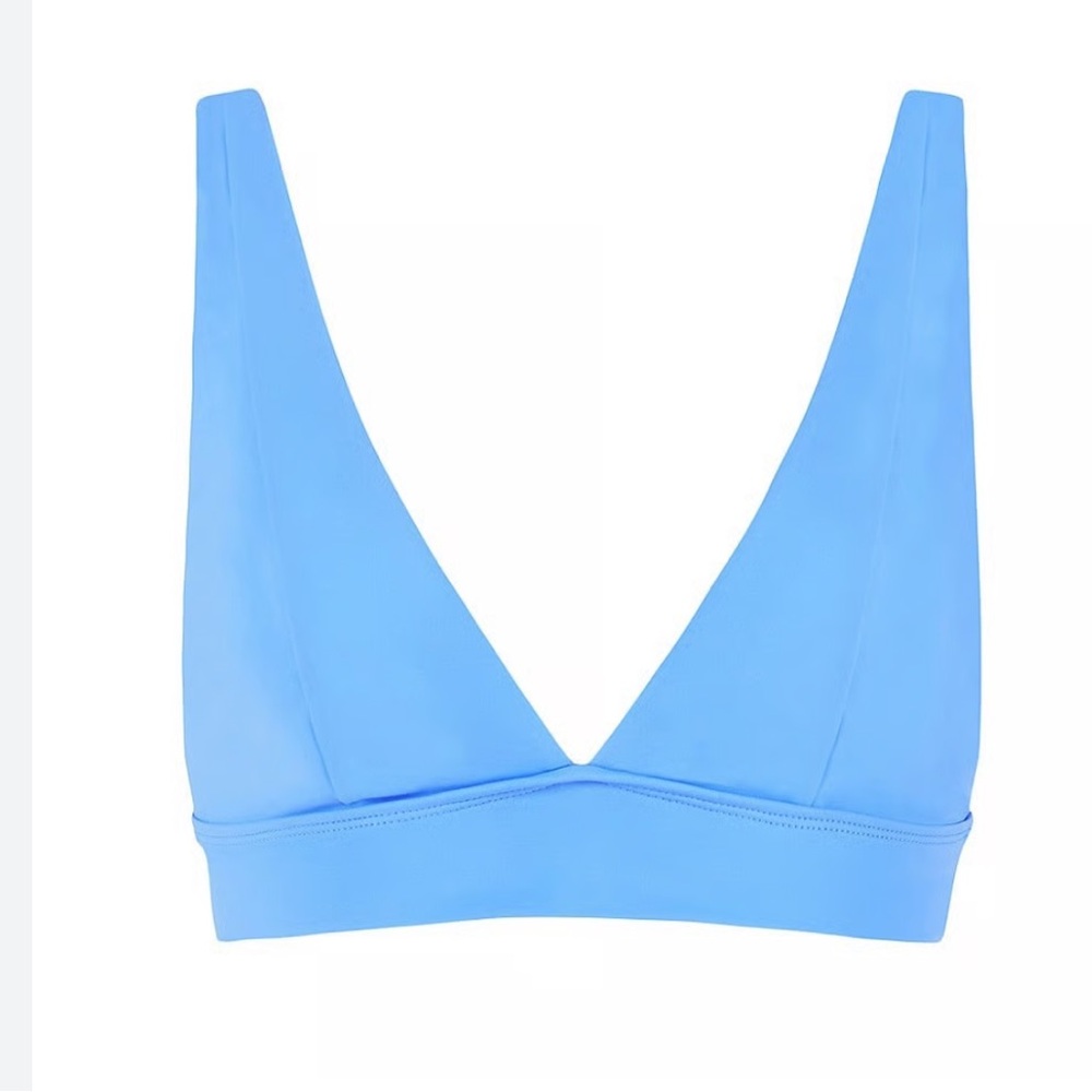 Andie Mykonos‎ Top Bikini Swimsuit Felicia Blue NWT